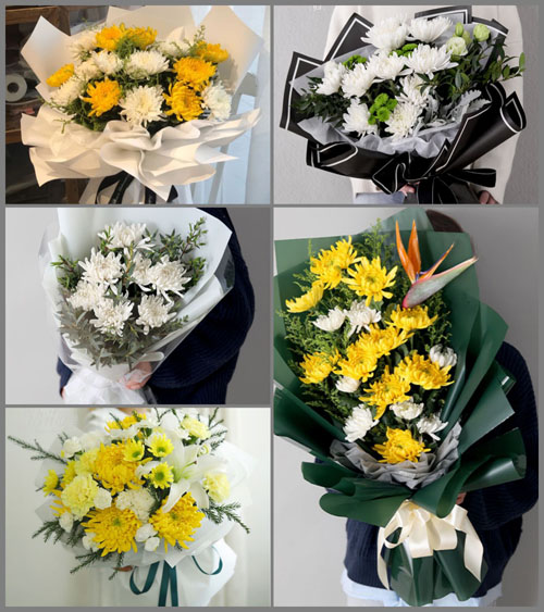 浙江省温州苍南县龙港镇鉴后垟村白事花束代送